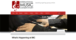 Desktop Screenshot of imusicconservatory.com